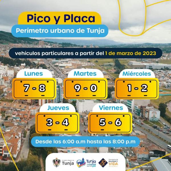 Pico y placa en Tunja